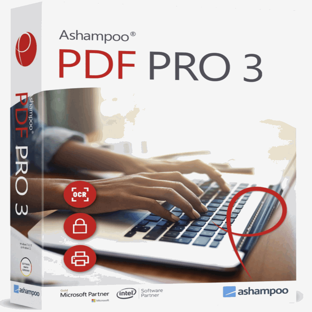 Ashampoo PDF Pro 3 – Lifetime license for 1 PC, advanced PDF editing and management software.
