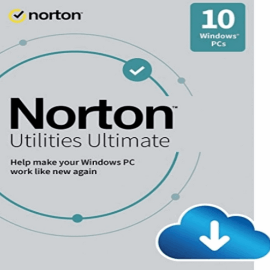 Norton Utilities Ultimate EU 2024 – 1-Year License for 10 PCs, advanced PC optimization and performance-boosting tools.