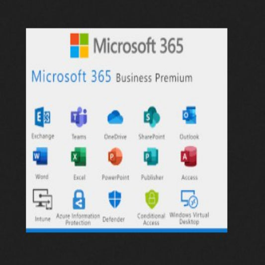 Office 365 Business Premium – 5 PC License with Cloud Storage and Productivity Tools.