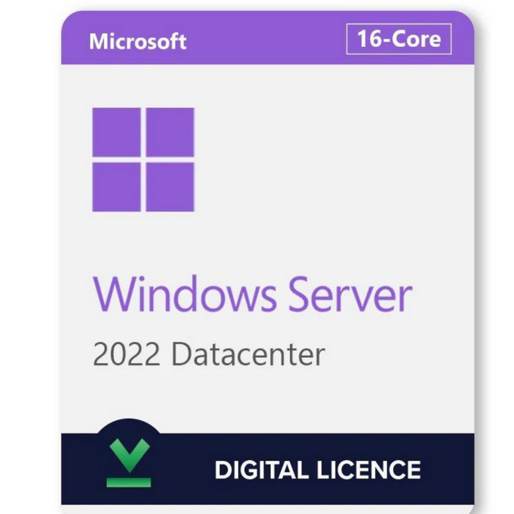 Windows Server 2022 Datacenter 16 Core Digital License for business servers