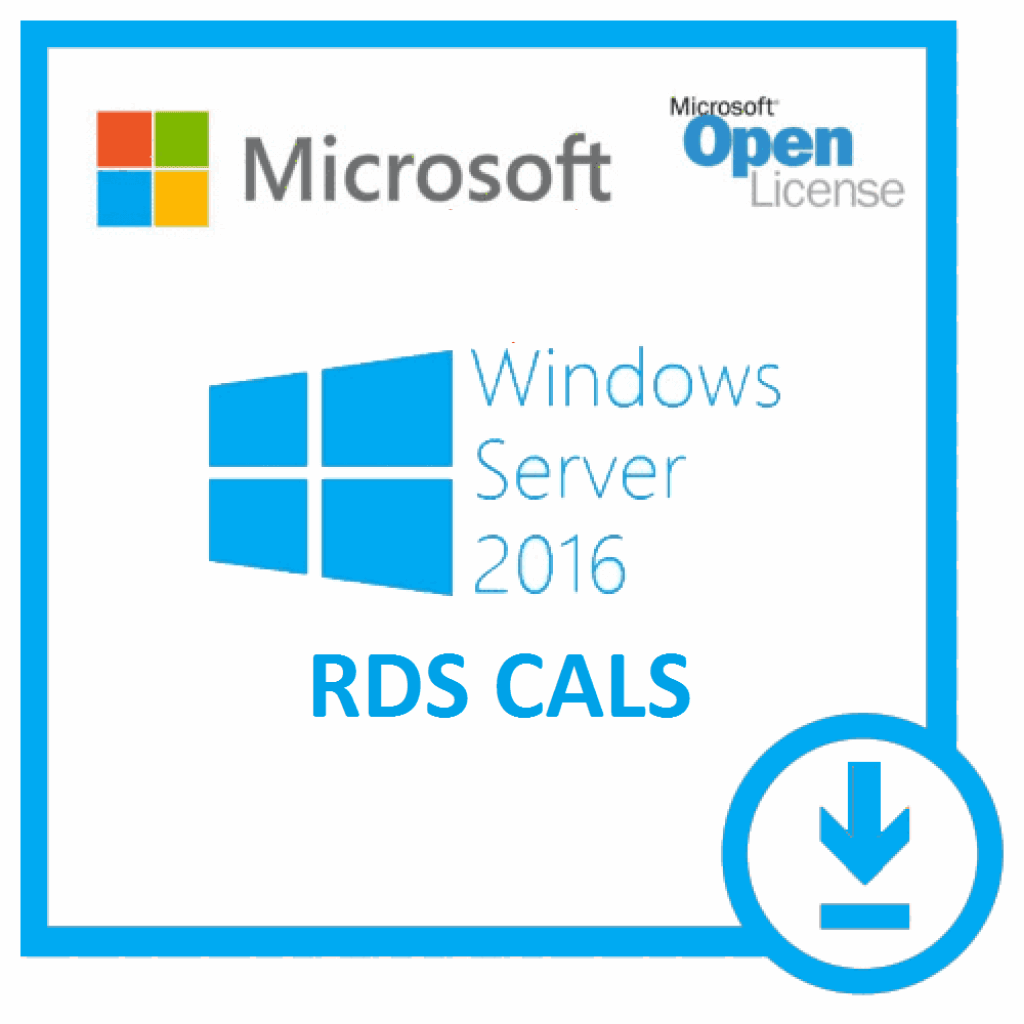 Windows Server 2016 Standard with 50 Device CALs - 2 License Pack for business server management.