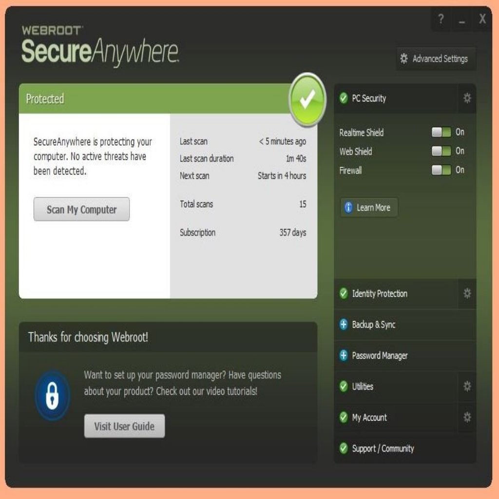 Webroot SecureAnywhere AntiVirus 2023 Key (1 Year / 1 Device) - Software Shop