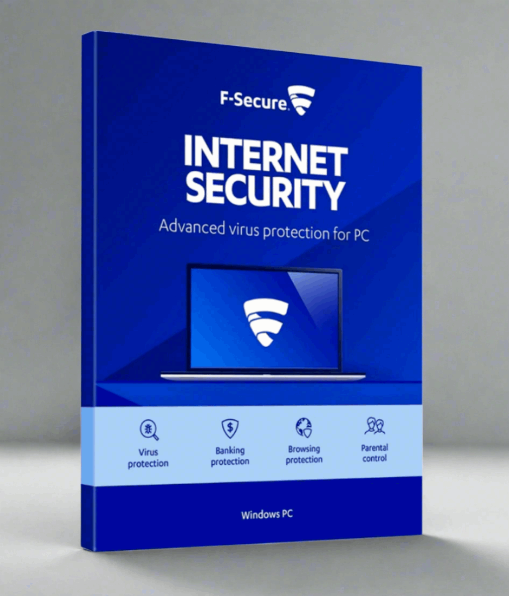 F‑Secure Internet Security – Global License for PC, Android, and Mac, providing advanced online protection and privacy.