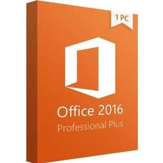 Office 2016 Pro Plus 32/64 Bit Download License For 1 PC - Software shop