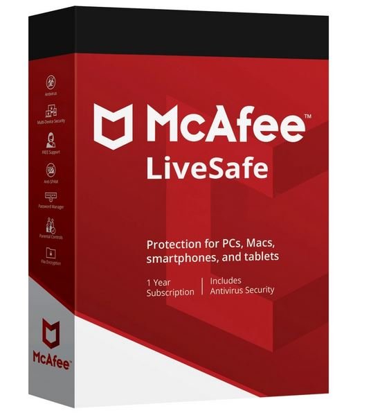 McAfee LiveSafe 2023 Key (1 Year / 1 Device) - Software Shop