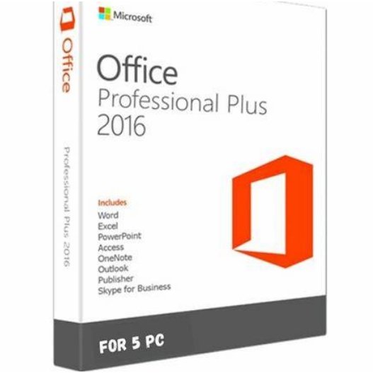 Office 2016 Pro Plus 32/64 Bit Dowload License For 5 PC - Software shop store