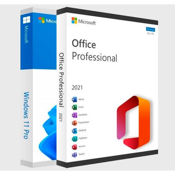 Office 2021 Pro Plus 32/64 Bit + Windows 11 Pro (2 license)