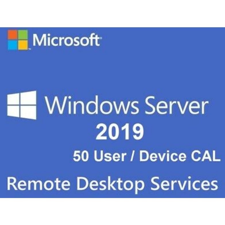 Windows Server 2019 Standard + 50 RDS User/Device CALs