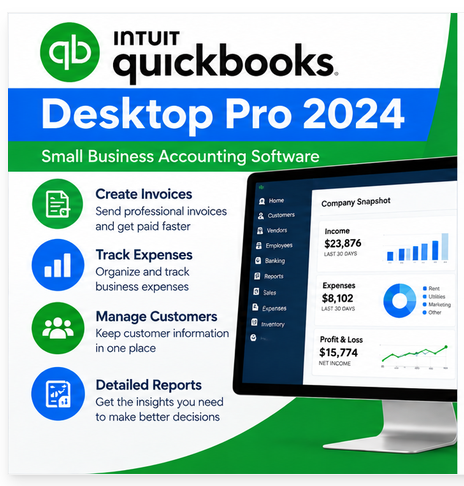 QuickBooks Desktop Pro 2024 for Windows – digital license