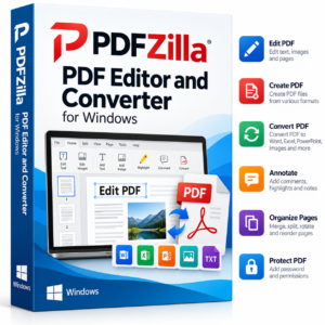 PDFZilla PDF Editor and Converter for Windows with PDF editing, conversion and document management tools
