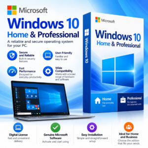 Windows 10 Home and Professional editions for PC with Windows desktop interface