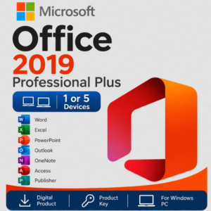 Office 2019 Professional Plus for Windows 1 PC or 5 PCs